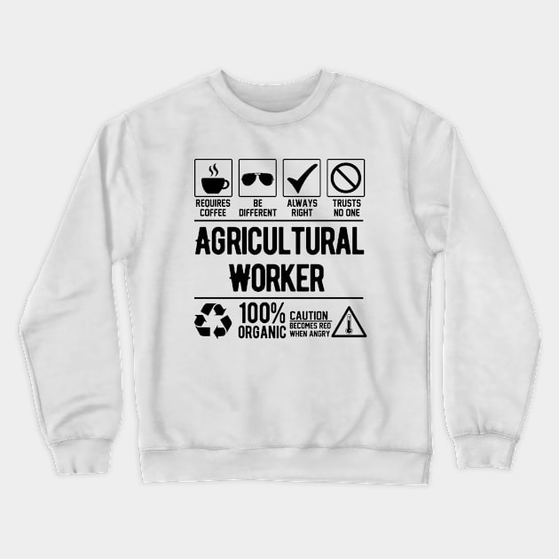 Agricultural worker Crewneck Sweatshirt by Graficof